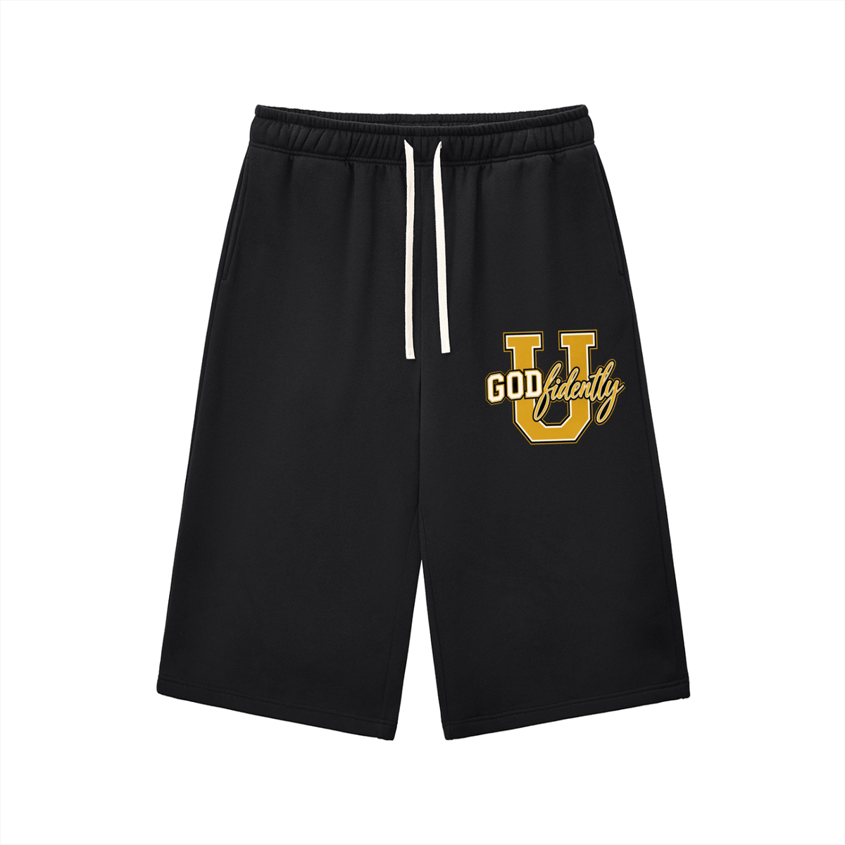 GODfidentlyU Signature Three-Quarter Sweatpants