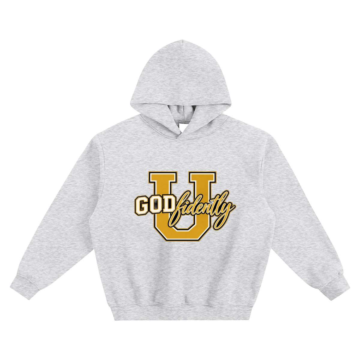 GODfidentlyU Signature Fleeced Boxy Hoodie