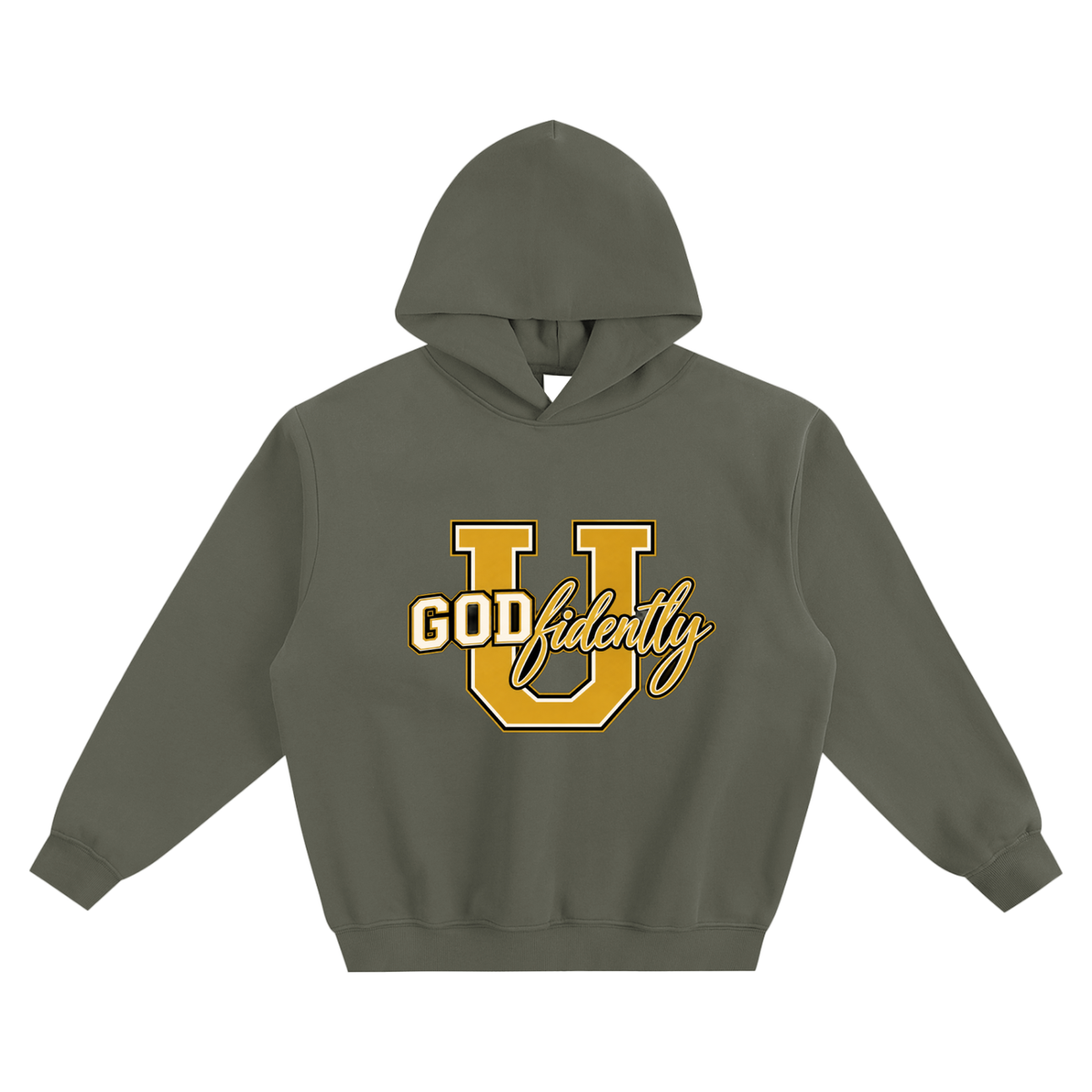 GODfidentlyU Signature Fleeced Boxy Hoodie
