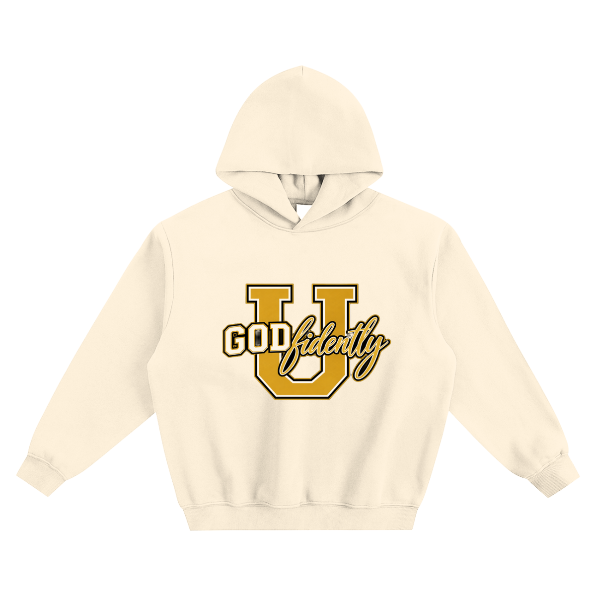 GODfidentlyU Signature Fleeced Boxy Hoodie