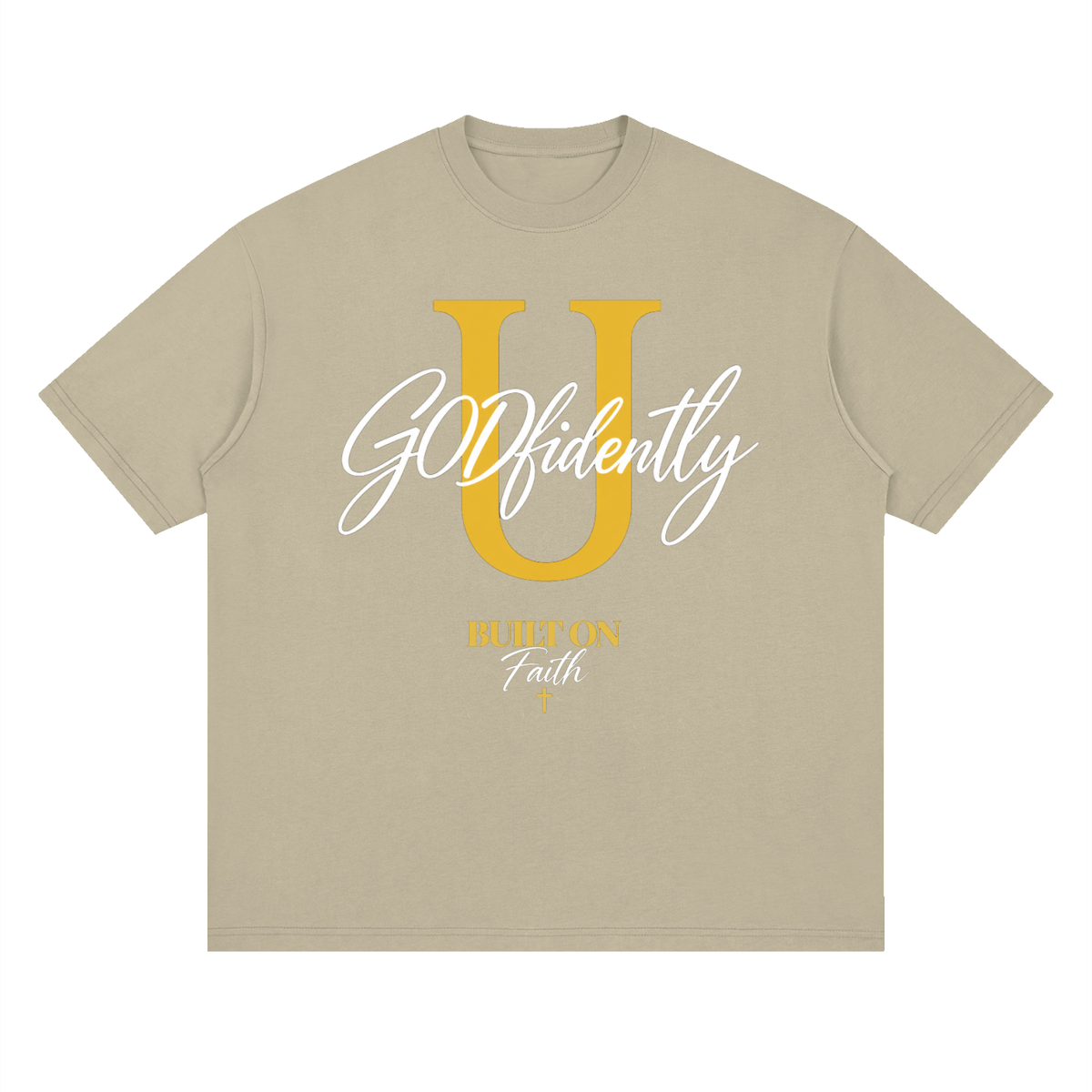 GODfidentlyU Signature Tee — Built on Faith