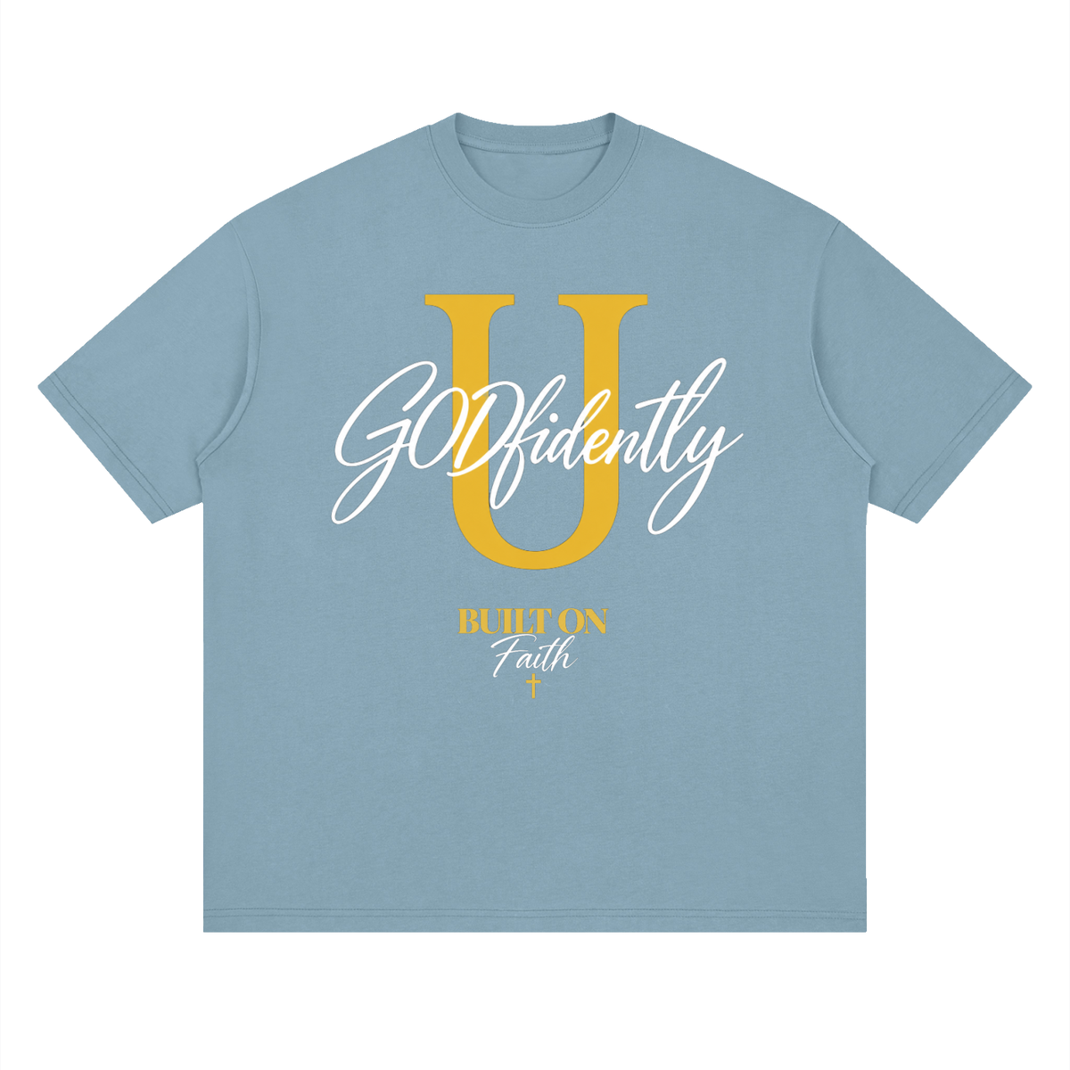 GODfidentlyU Signature Tee — Built on Faith