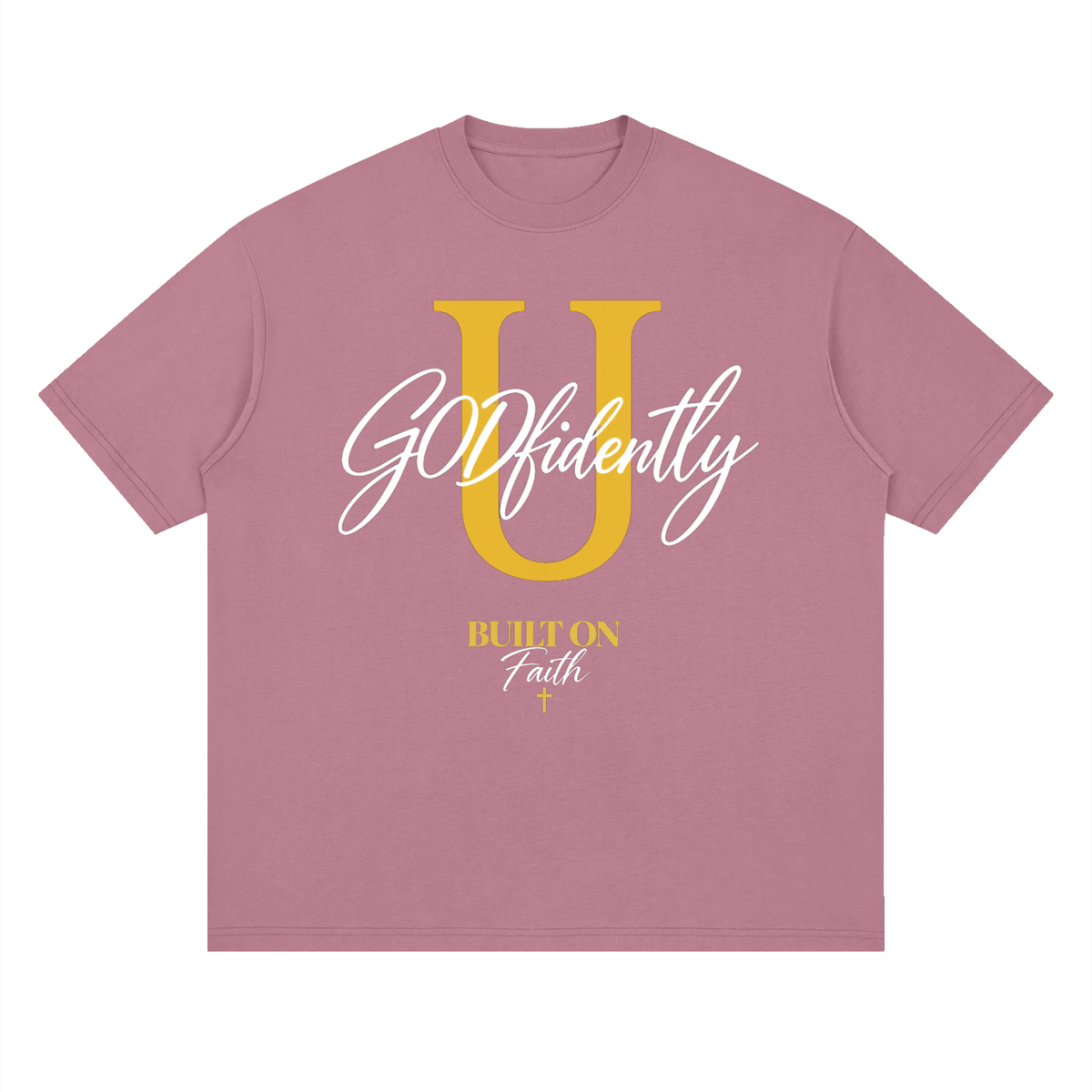 GODfidentlyU Signature Tee — Built on Faith