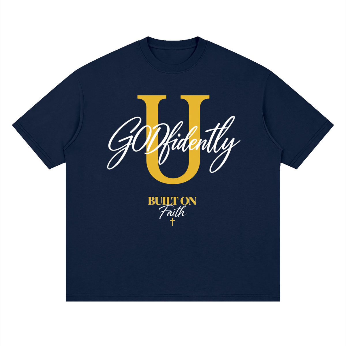 GODfidentlyU Signature Tee — Built on Faith