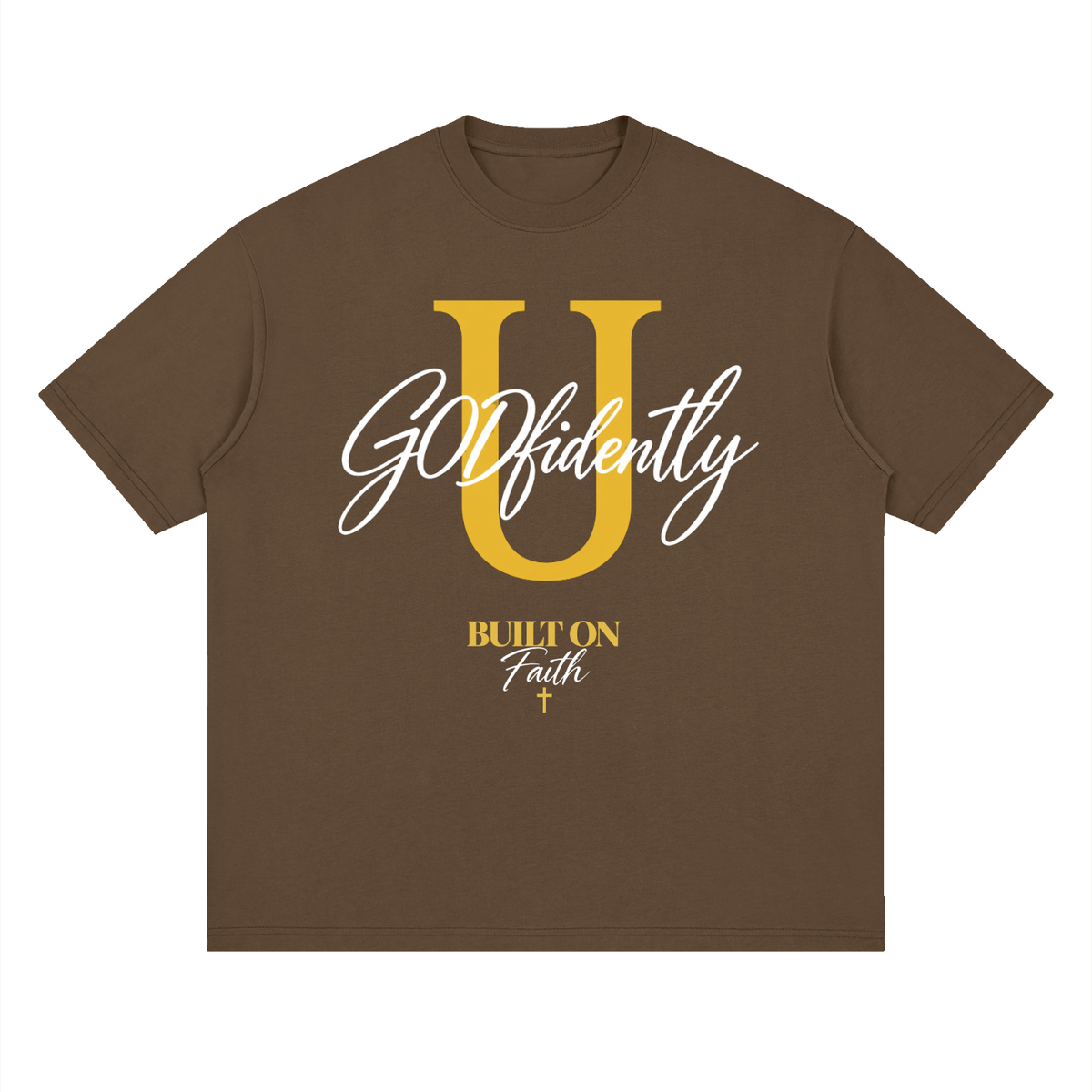 GODfidentlyU Signature Tee — Built on Faith